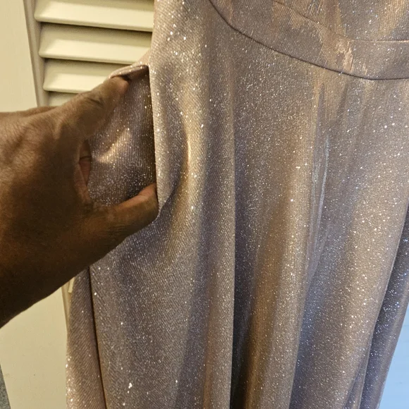 Shimmering Rose Gold Mother Of The Bride Dress - Picture 6 of 7